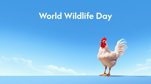 PSD world wildlife day with animals