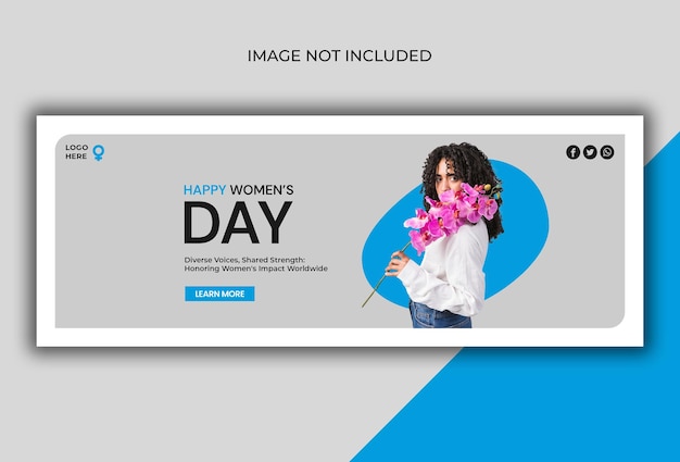 world womens day social media cover template