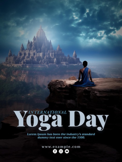 PSD world yoga day world yoga day celebration and international yoga day psd