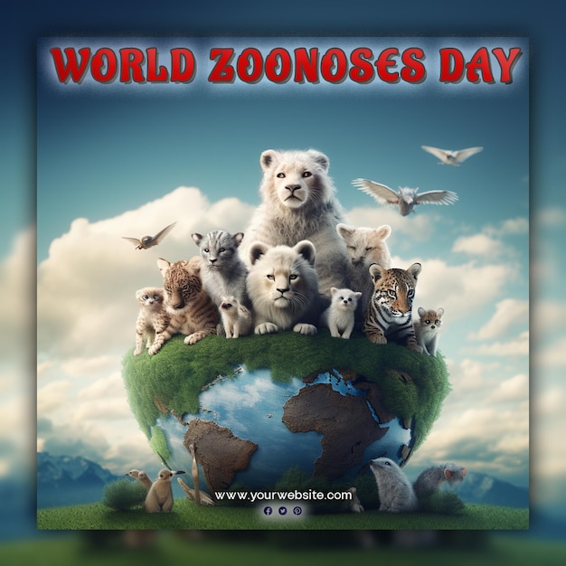 PSD world zoonoses day for social media post