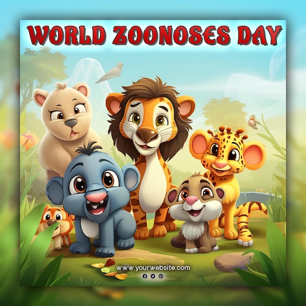 PSD world zoonoses day for social media post