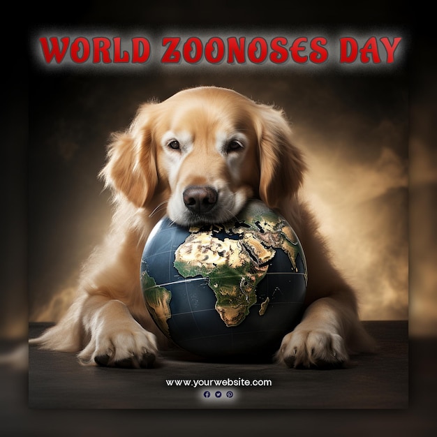 World zoonoses day for social media post