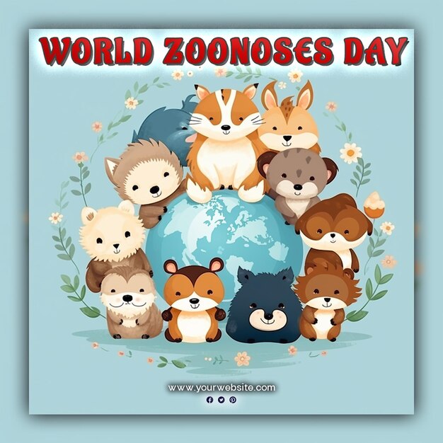 PSD world zoonoses day for social media post