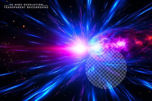 PSD wormhole tunnel spaziotemporale teorico sfondo trasparente supersonico