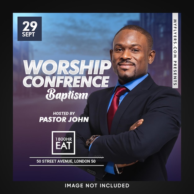 Worship conference flyer