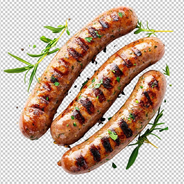 worstjes op witte achtergrond
