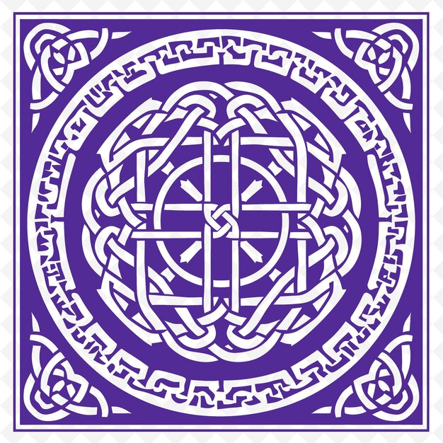 PSD Тканый ковер с кельтским узлом и крестовым символом kno иллюстрационные рамки декорационная коллекция