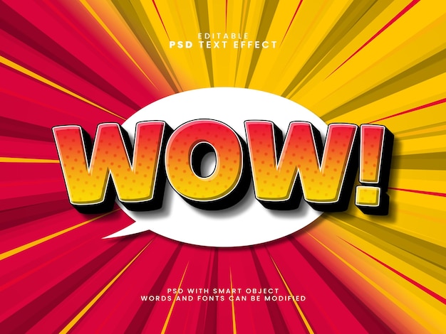 PSD wow comic text effect