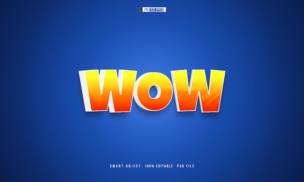 PSD wow editable cute amp clean text effect