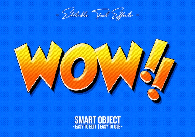 PSD wow text style effect