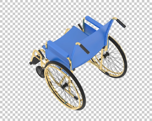 Wózek Inwalidzki Na Przezroczystym Tle Ilustracja Renderowania 3d