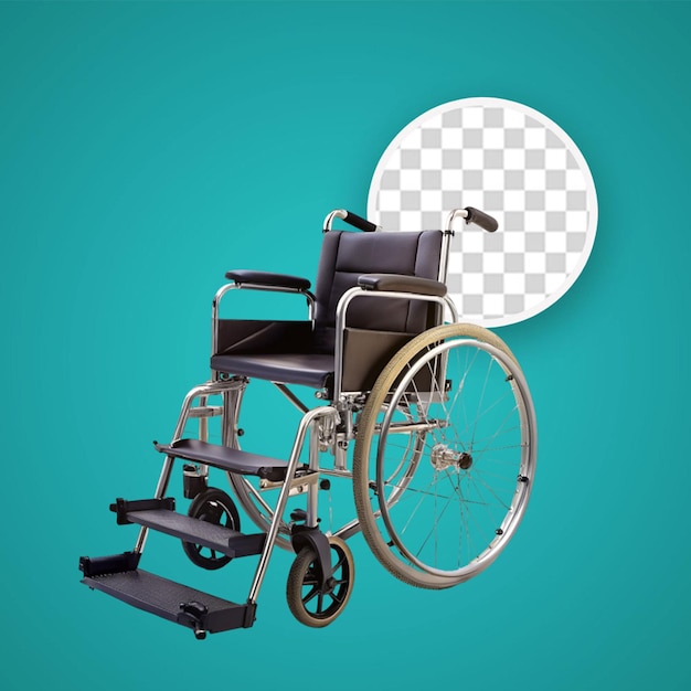 PSD wózek inwalidzki na przezroczystym tle