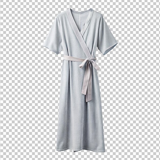 PSD wrap nightdress on white background