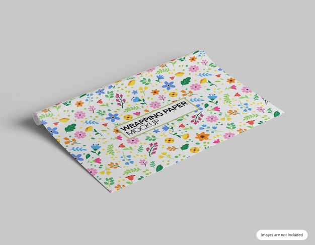 wrapping paper mockup