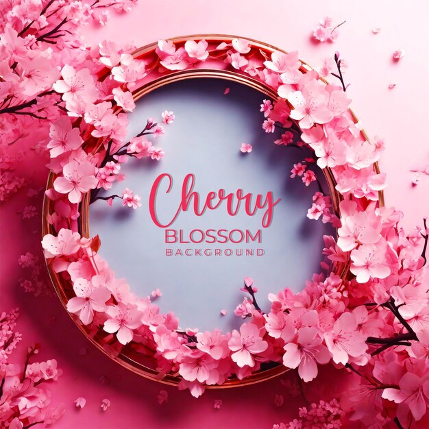 Wreath of cherry blossoms