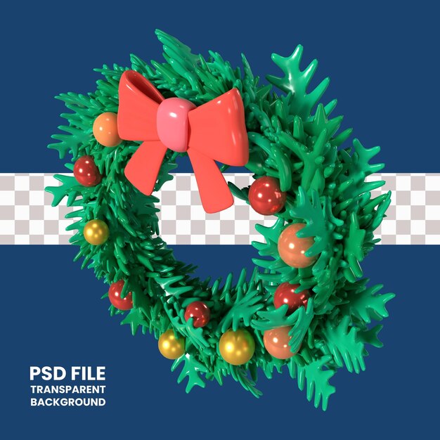 Wreath krans 3d illustration icon