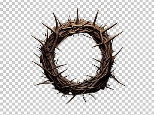 Wreath of thorns with king crown