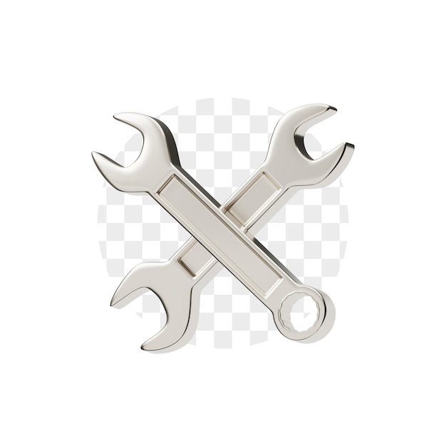 Wrenches 3d icon