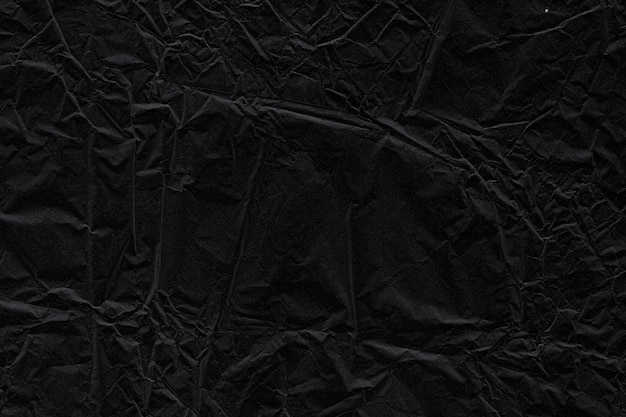 Sfondo texture carta nera spiegazzata