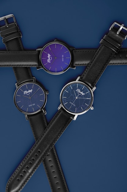 PSD wristwatch mock-up design