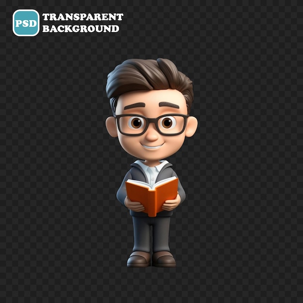 PSD writer icon isolated 3d render illustration