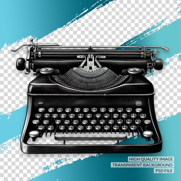 Writing machine 3d png clipart transparent isolated background