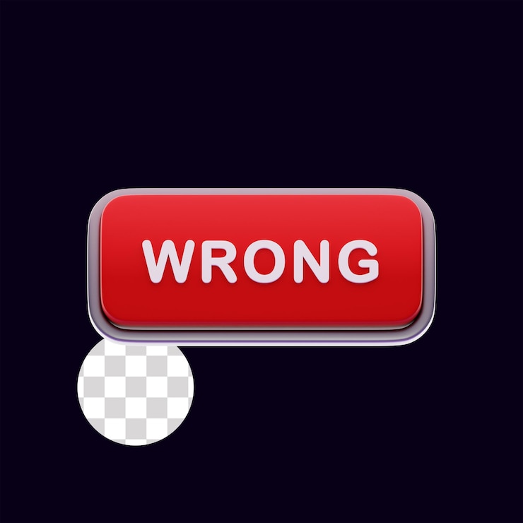 PSD wrong red button click call to action