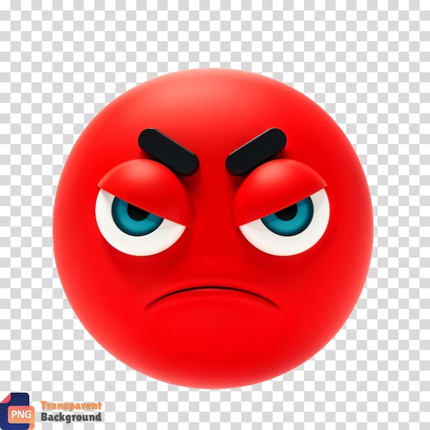 Wściekłe emoji 3D
