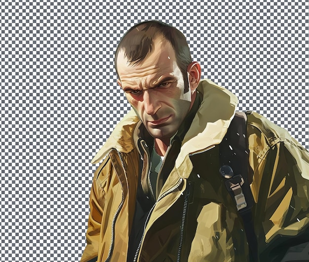 PSD wspaniały niko bellic grand odizolowany na przezroczystym tle