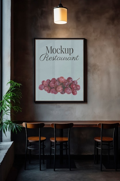 PSD współczesny model plakatów restauracyjnych