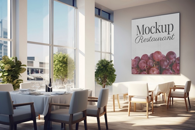 PSD współczesny model plakatów restauracyjnych