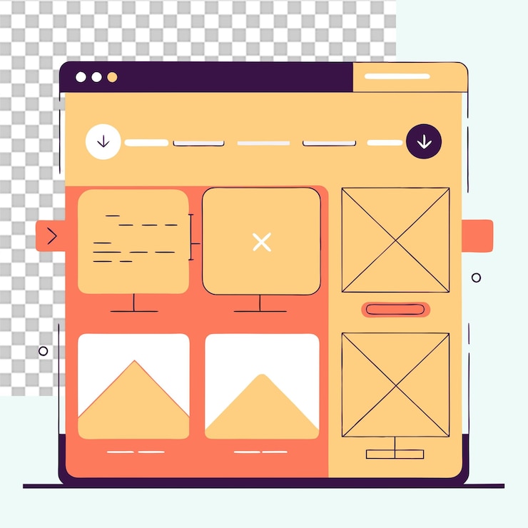 PSD www concept illustration symbolizing global internet connectivity and online networking