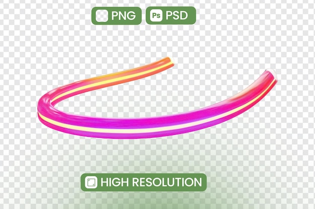 Wybitne różowe i żółte wiry abstrakcyjne renderowanie 3D w wysokiej rozdzielczości w formatach PNG i PSD Idealne dla projektów projektowania graficznego i cyfrowych dzieł sztuki Pobierz teraz