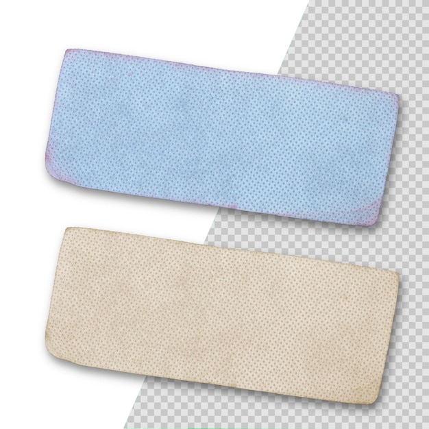 Wycięte dwa kawałki kropkowanego papieru z teksturą