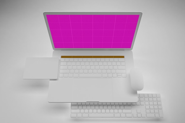 PSD wyczyść laptop pro mockup v.3