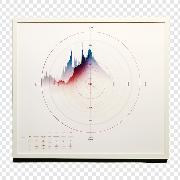 PSD wyizolowany wykres na przezroczystym tle