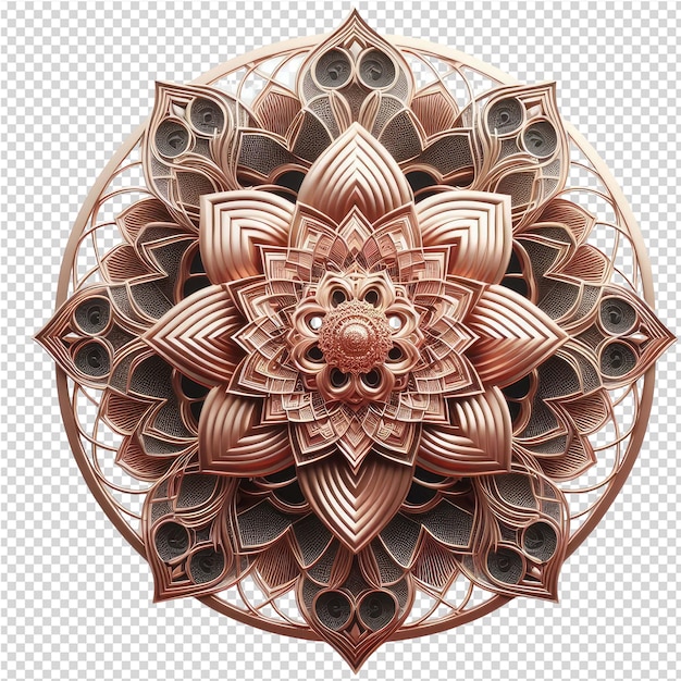 PSD wyjątkowa 3d mandala symfonia obfitości i elegancji