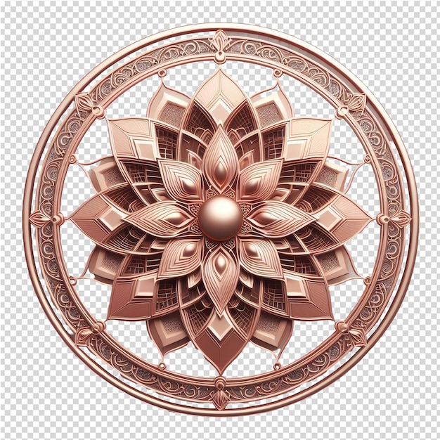 PSD wyjątkowa 3d mandala symfonia obfitości i elegancji