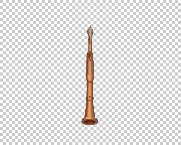 Wykorzystanie wyrzutni rakiet izolowanej na tle ilustracja renderingu 3D