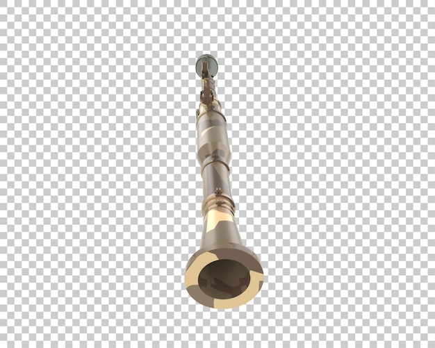 Wykorzystanie wyrzutni rakiet izolowanej na tle ilustracja renderingu 3D