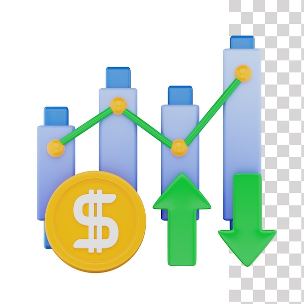 PSD wykres ze znakiem dolara