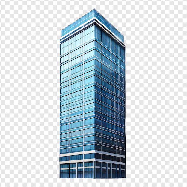 PSD wysoki budynek biurowy realistyczny obraz na tle przejrzystości psd