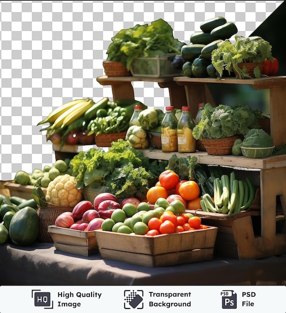 PSD wysokiej jakości przezroczyste psd realistyczne zdjęcia farmer_s market