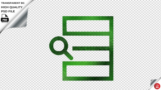 PSD wyszukiwanie w bazie danych metalic green psd transparent