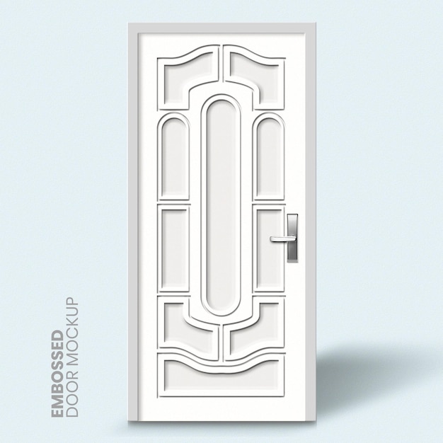 PSD wytłaczany szablon makiety drzwi