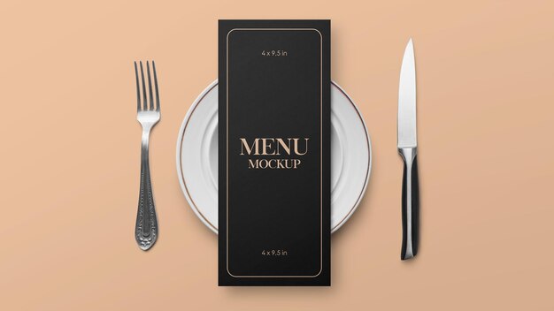 wzór menu restauracji