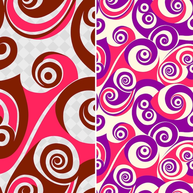 PSD wzorzec maori koru wywodzący się ze spiralnego kształtu reprezentującego kreatywny abstrakcyjny wektor geometryczny
