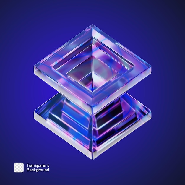 Wzorzec PNG futurystycznego kształtu geometrycznego 3D