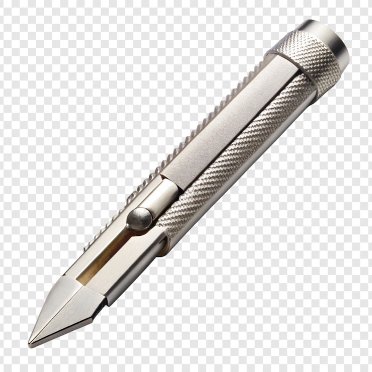 PSD x acto knife isolated on transparent background