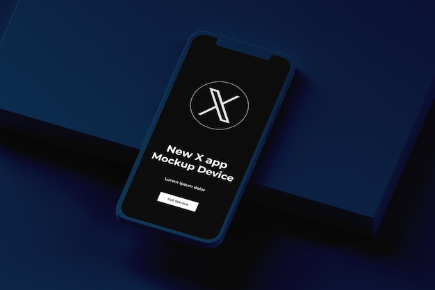 PSD x-app op smartphone mockup